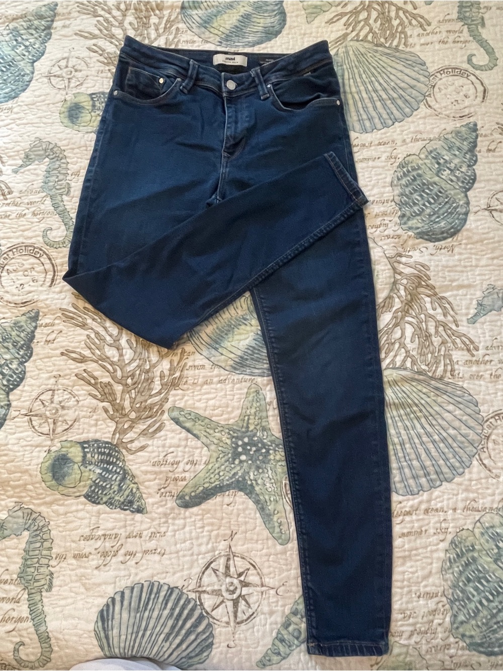 Mavi Alissa Women's High Rise Super Skinny Jeans Size 29x28 Dark Wash
